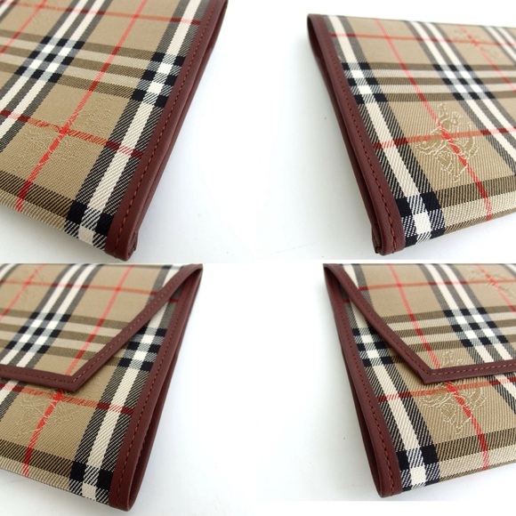 Burberry Nova Check Jacquard/Leather Passport/Book Cover 😍 - Picture 8 of 8